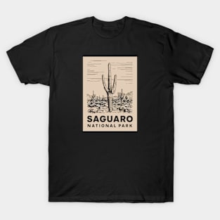 Saguaro National Park Travel Poster T-Shirt